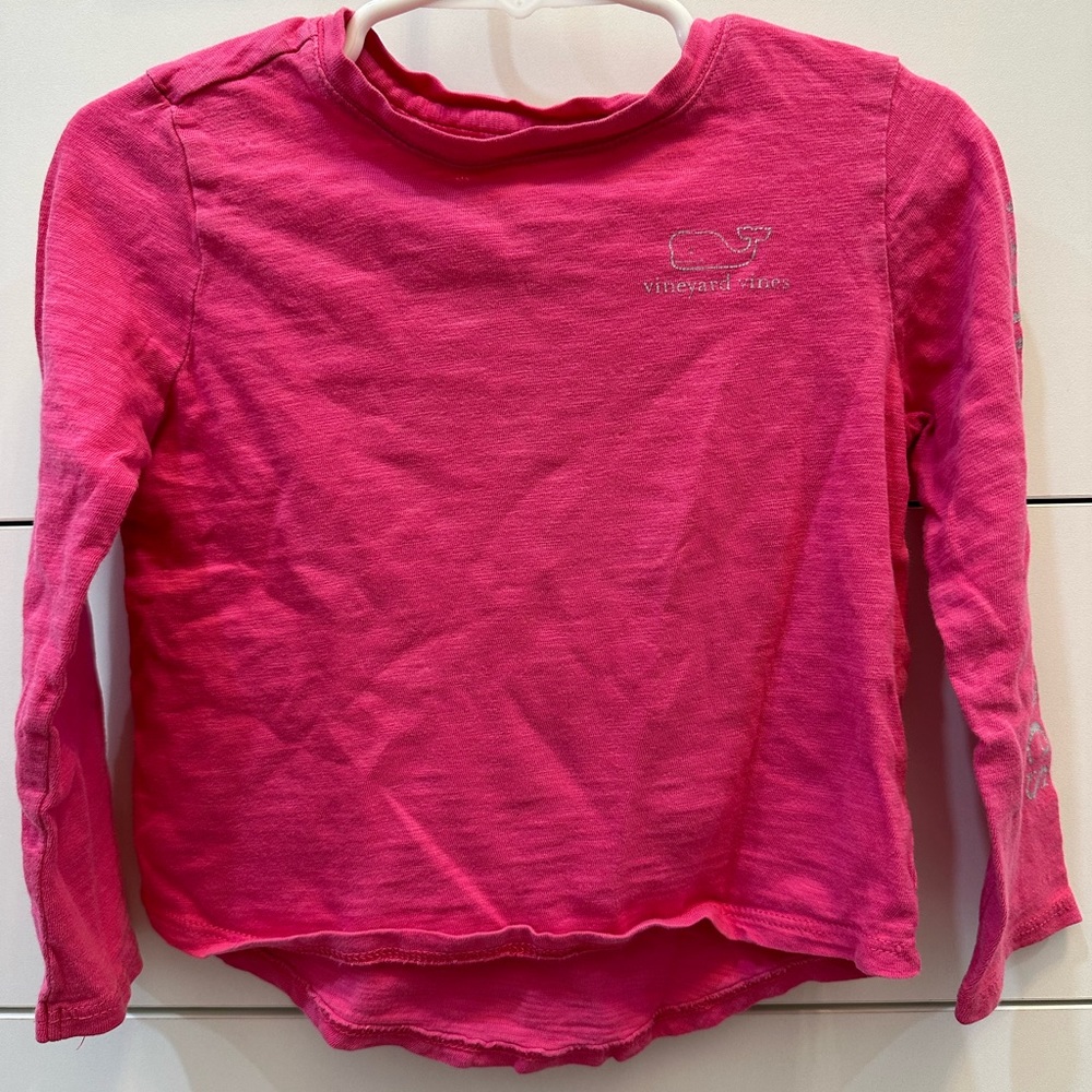 Vineyard Vines Toddler Girls Long Sleeve Shirt 2T